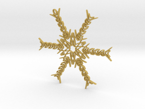 Hannah snowflake ornament in Tan Fine Detail Plastic