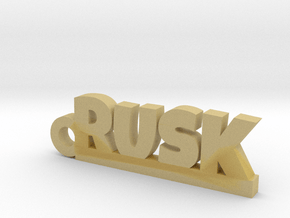 RUSK_keychain_Lucky in Tan Fine Detail Plastic