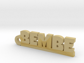 BEMBE_keychain_Lucky in Tan Fine Detail Plastic