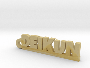 DEIKUN_keychain_Lucky in Tan Fine Detail Plastic