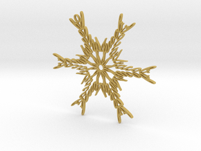Jacob snowflake ornament in Tan Fine Detail Plastic