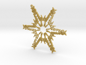 James snowflake ornament in Tan Fine Detail Plastic