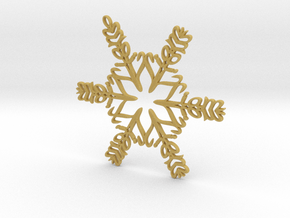 Liam snowflake ornament in Tan Fine Detail Plastic
