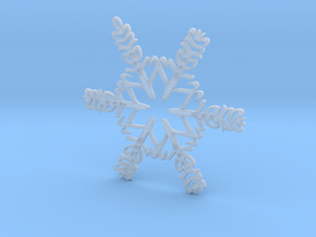 Liam snowflake ornament in Clear Ultra Fine Detail Plastic