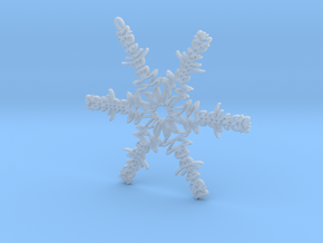 Madison snowflake ornament in Clear Ultra Fine Detail Plastic