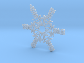 Mason snowflake ornament in Clear Ultra Fine Detail Plastic