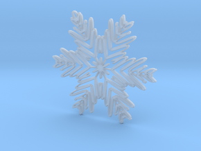 Mia snowflake ornament in Clear Ultra Fine Detail Plastic