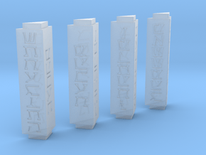 Sith Holo Columns carved in Clear Ultra Fine Detail Plastic