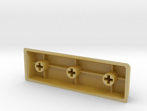 Blank Spacebar Keycap (3x) in Tan Fine Detail Plastic
