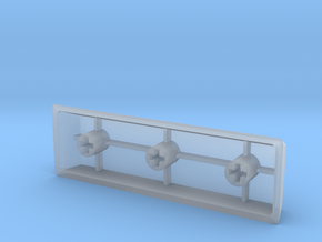 Blank Spacebar Keycap (3x) in Clear Ultra Fine Detail Plastic