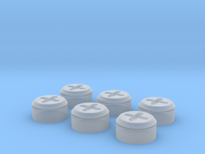 1/16 Tiger 1 bung plugs in Clear Ultra Fine Detail Plastic