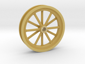 1:8 Front American Five Spoke Wheel in Tan Fine Detail Plastic