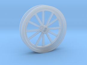 1:8 Front American Five Spoke Wheel in Clear Ultra Fine Detail Plastic