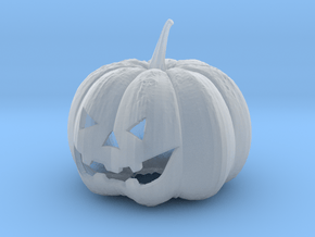 Small Halloween Pumkin in Clear Ultra Fine Detail Plastic