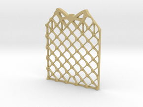Grid Fin Coaster in Tan Fine Detail Plastic