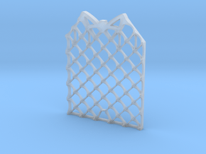 Grid Fin Coaster in Clear Ultra Fine Detail Plastic