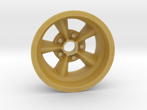1:8 Rear American Five Spoke Wheel in Tan Fine Detail Plastic