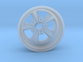 1:8 Rear American Five Spoke Wheel in Clear Ultra Fine Detail Plastic