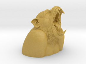 Screaming primate in Tan Fine Detail Plastic
