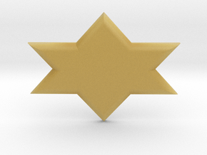 Star of David in Tan Fine Detail Plastic