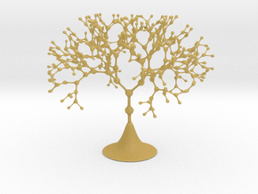 Nodal Fractal Tree in Tan Fine Detail Plastic