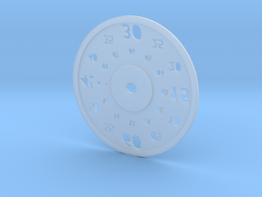 dial face in Clear Ultra Fine Detail Plastic