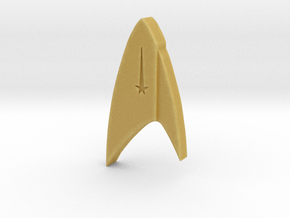 Star Trek Discovery Command badge in Tan Fine Detail Plastic