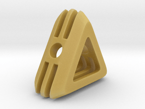 Embrace ::: Triangle Pendant ::: v.01 in Tan Fine Detail Plastic