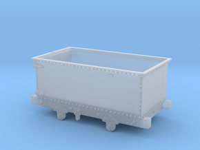 5.5mm Corris 'Queen Mary' Wagon in Clear Ultra Fine Detail Plastic