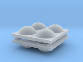 Sphere Mold Tray in Clear Ultra Fine Detail Plastic