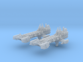 2 Intrepid Light Cruisers in Clear Ultra Fine Detail Plastic