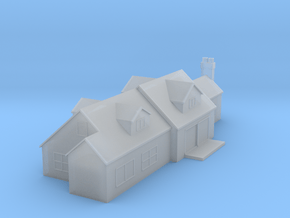 (1:450) Large House in Clear Ultra Fine Detail Plastic