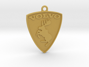 Volvo Prancing Moose 50mm key chain in Tan Fine Detail Plastic
