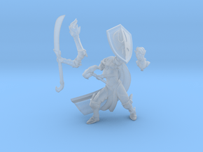 Elf Eldritch Knight (Modular) in Clear Ultra Fine Detail Plastic