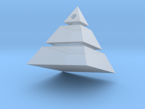 Pyramid Pendant in Clear Ultra Fine Detail Plastic