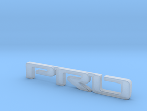 Pro emblem v01 in Clear Ultra Fine Detail Plastic