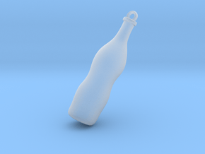 Mini Bottle in Clear Ultra Fine Detail Plastic