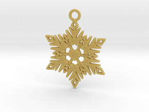 The Heart of a Snowflake in Tan Fine Detail Plastic
