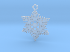 The Heart of a Snowflake in Clear Ultra Fine Detail Plastic