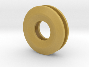 Unite ::: Circle Pendant ::: v.01 in Tan Fine Detail Plastic