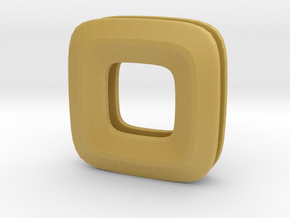 Unite ::: Square Pendant ::: v.01 in Tan Fine Detail Plastic