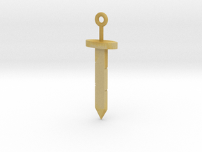 Finn Original Sword Pendant in Tan Fine Detail Plastic