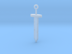 Finn Original Sword Pendant in Clear Ultra Fine Detail Plastic