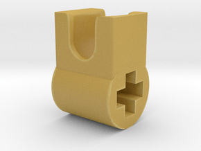 Mixel to technic Connector in Tan Fine Detail Plastic