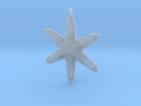 Snowflake B in Clear Ultra Fine Detail Plastic