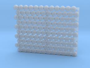 3205 - 1/32 '+' type padeyes, closed bottom, 120pc in Clear Ultra Fine Detail Plastic