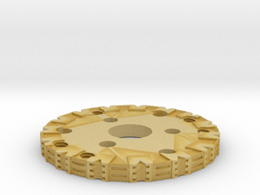 Detailed Chassis Disk in Tan Fine Detail Plastic