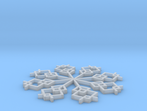 Snowflake 1 in Clear Ultra Fine Detail Plastic