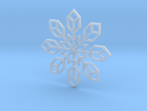 Snowflake 2 in Clear Ultra Fine Detail Plastic