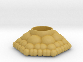 Bubbly Tealight Holder in Tan Fine Detail Plastic